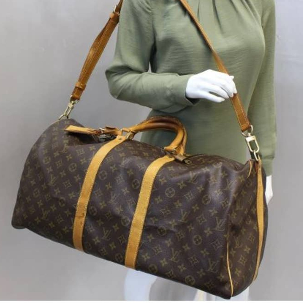 💎✨Authentic✨💎 Louis Vuitton Keep All Bandouliere 55 Boston Bag